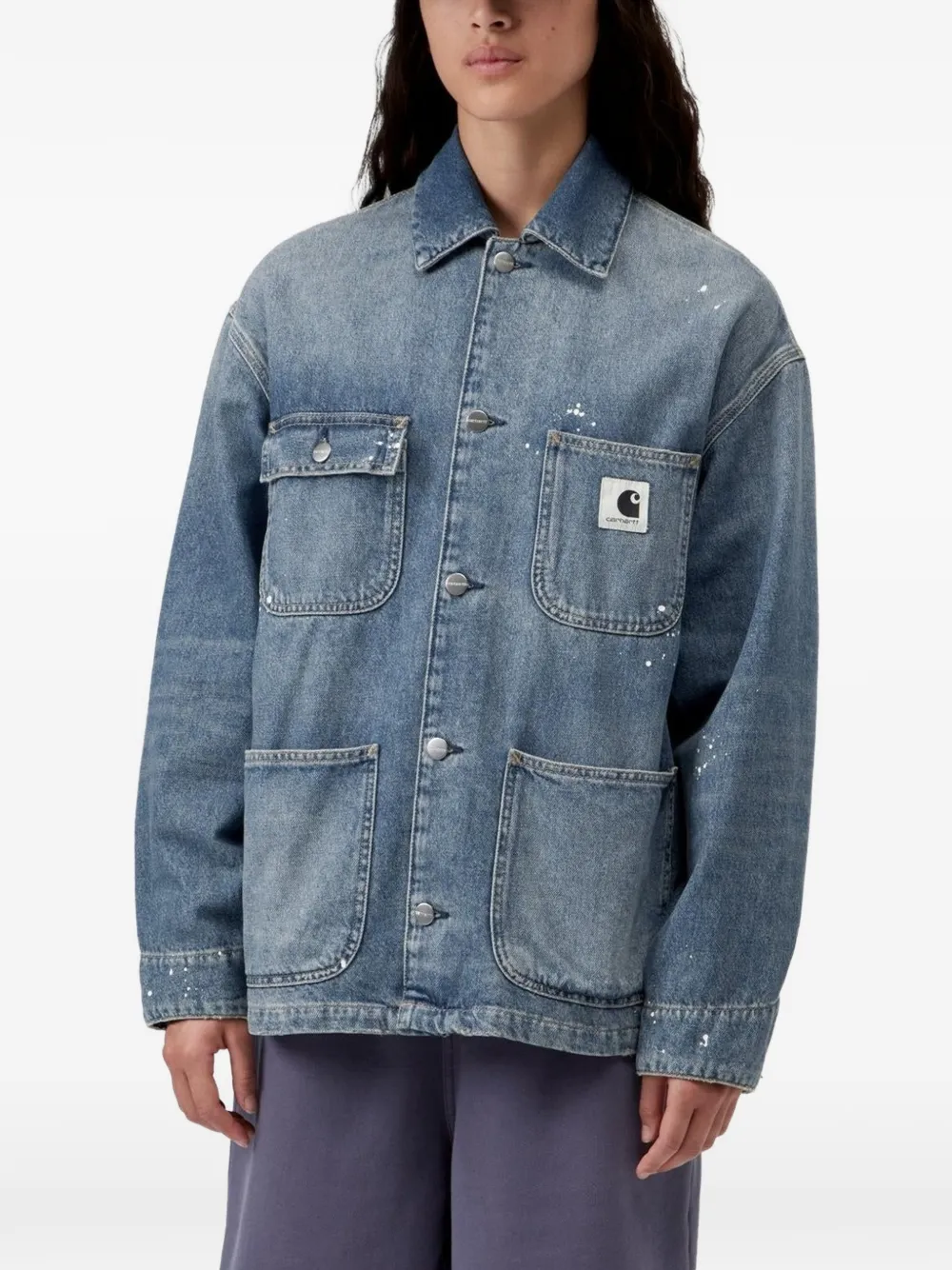 Carhartt WIP Denim jack Blauw