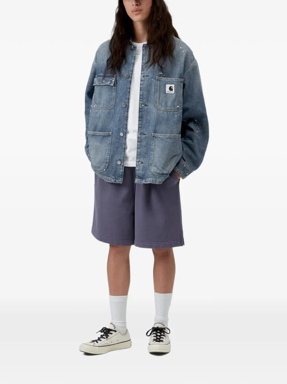 Carhartt WIP Denim jack Blauw