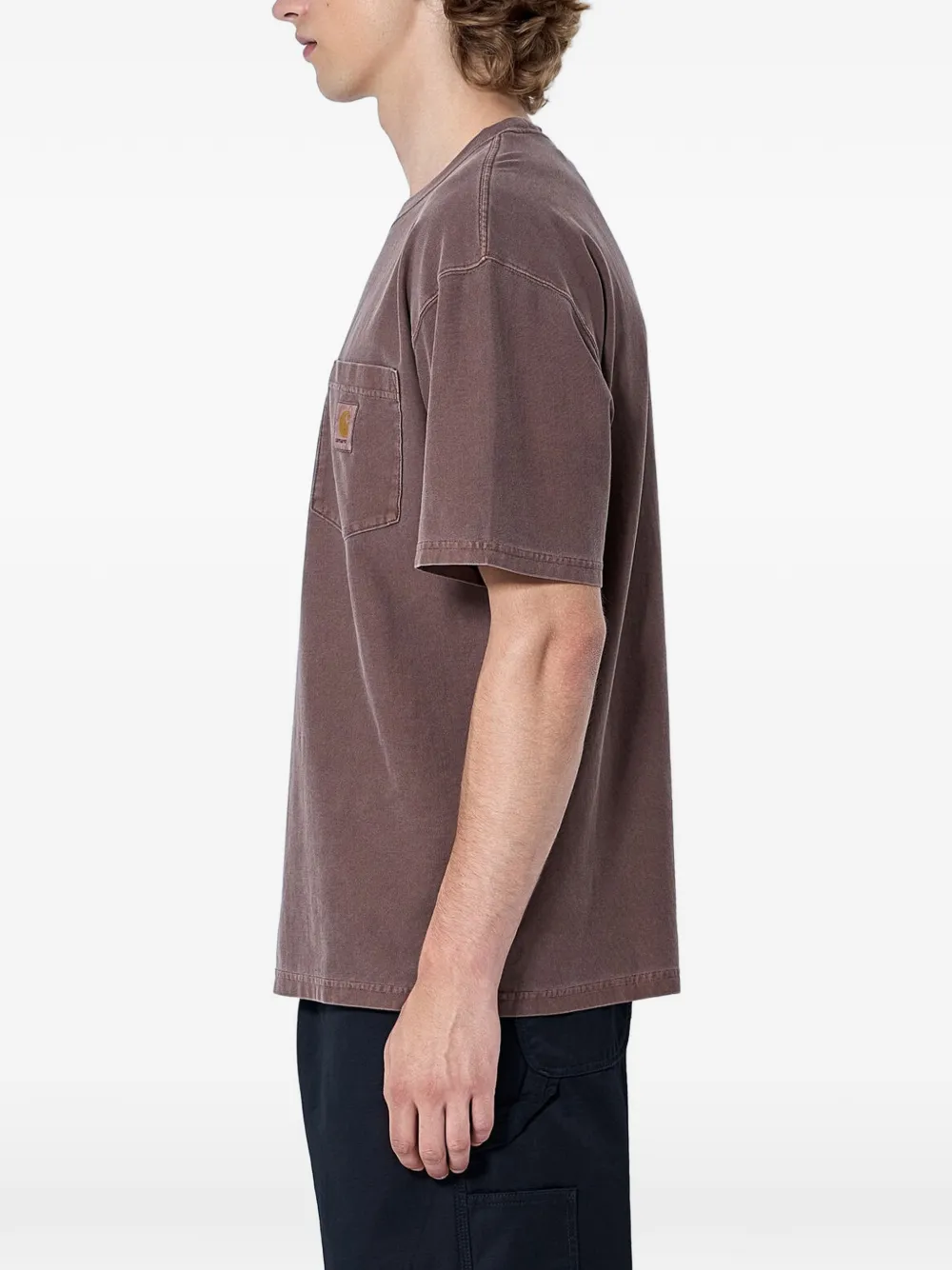 Carhartt WIP Ruimvallend T-shirt met zak Bruin