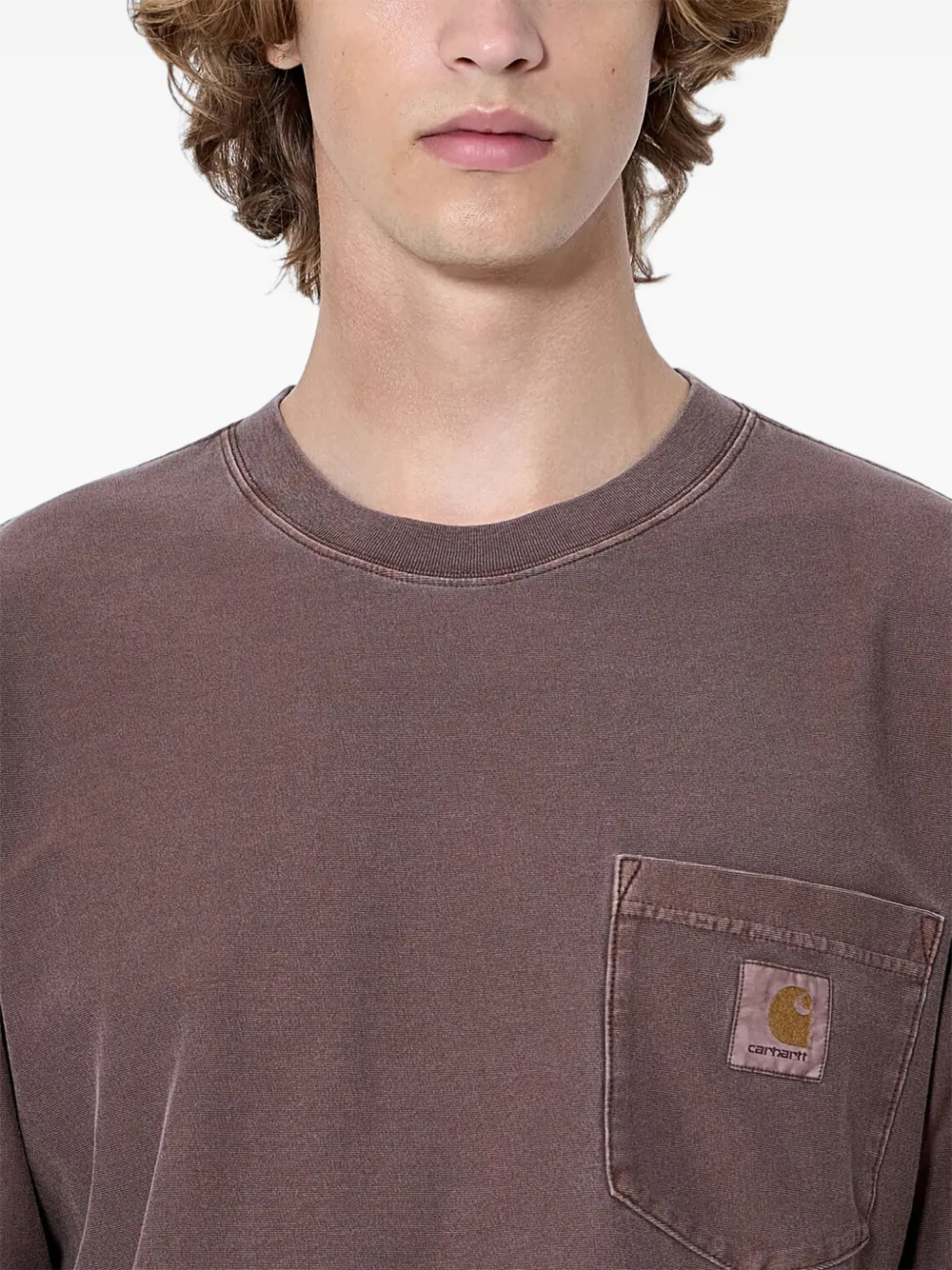 Carhartt WIP Ruimvallend T-shirt met zak Bruin