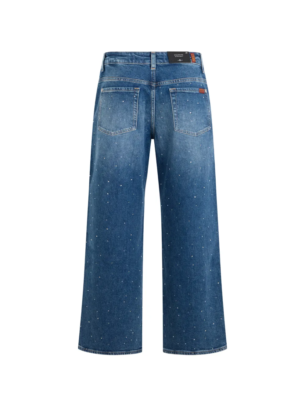 7 For All Mankind Jeans verfraaid met kristallen Blauw