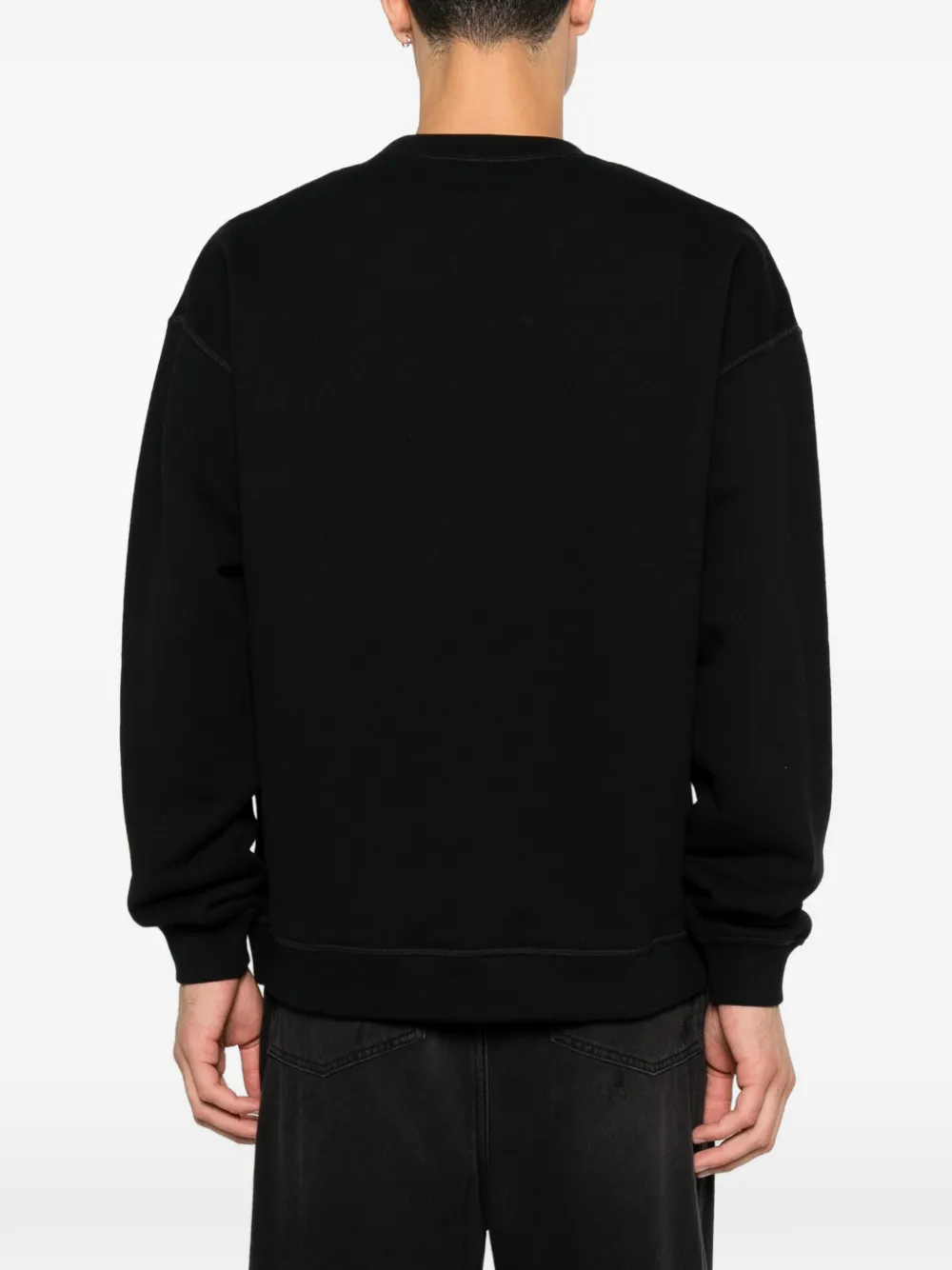 DSQUARED2 Sweater met logo-reliëf Zwart