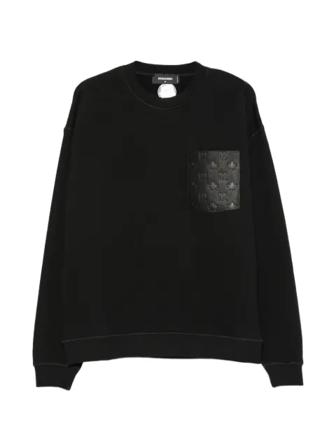 DSQUARED2 sudadera con logo en relieve