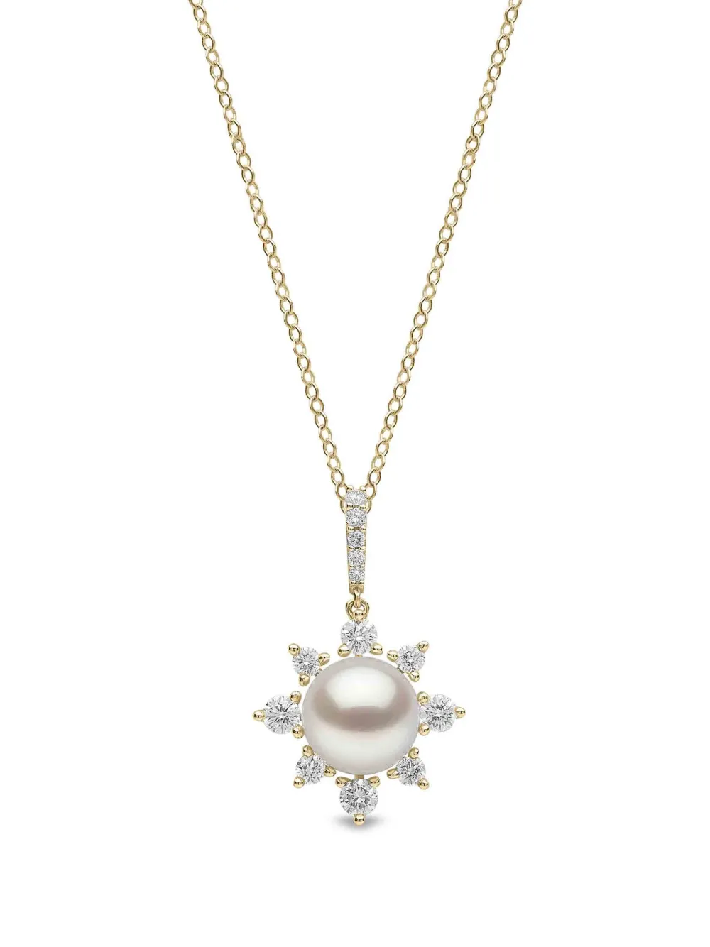 Yoko London freshwater pearl and diamond necklace - Oro