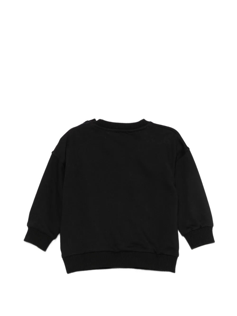 Moschino Kids Sweater met popcornprint en drukknoop Zwart