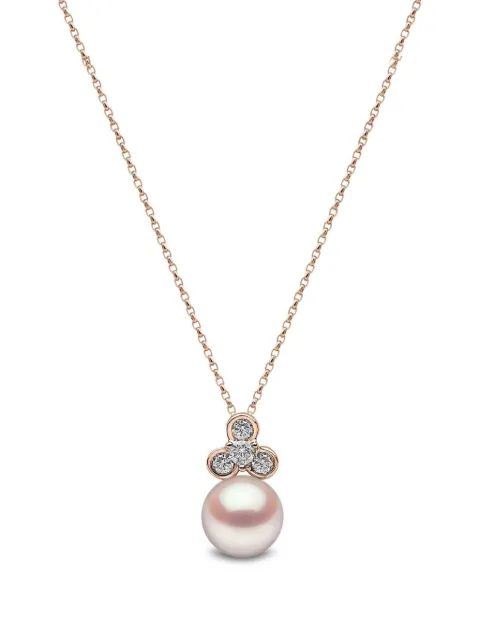 Yoko London Freshwater pearl and diamond necklace