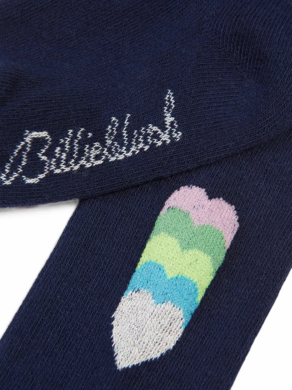 Billieblush Panty met hart-jacquard Blauw