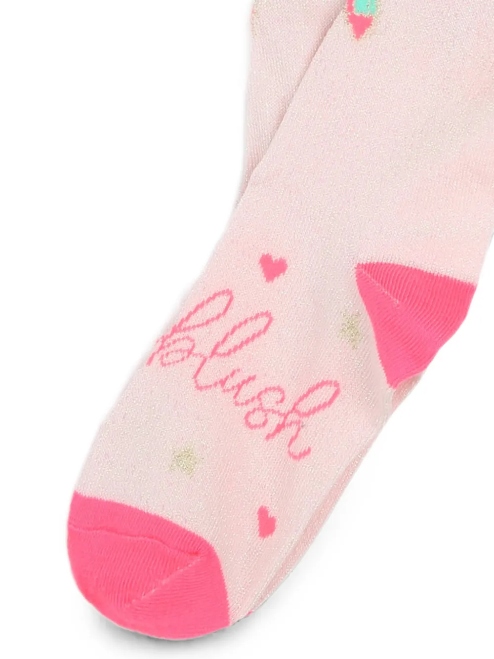 Billieblush Sokken met eenhoorn-intarsia en gestreepte afwerking Roze