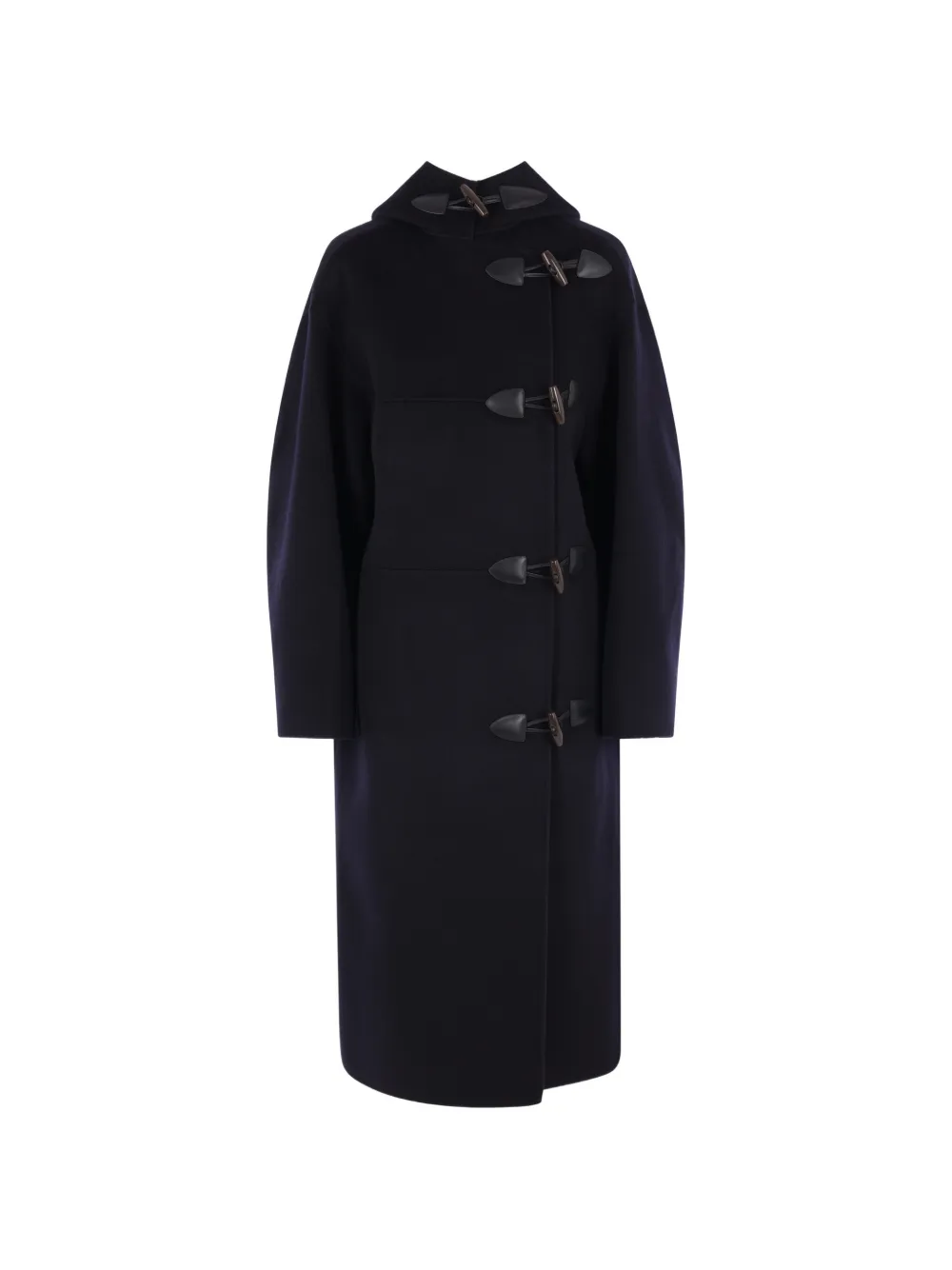 Róhe toggle-fastening hooded coat - Blue