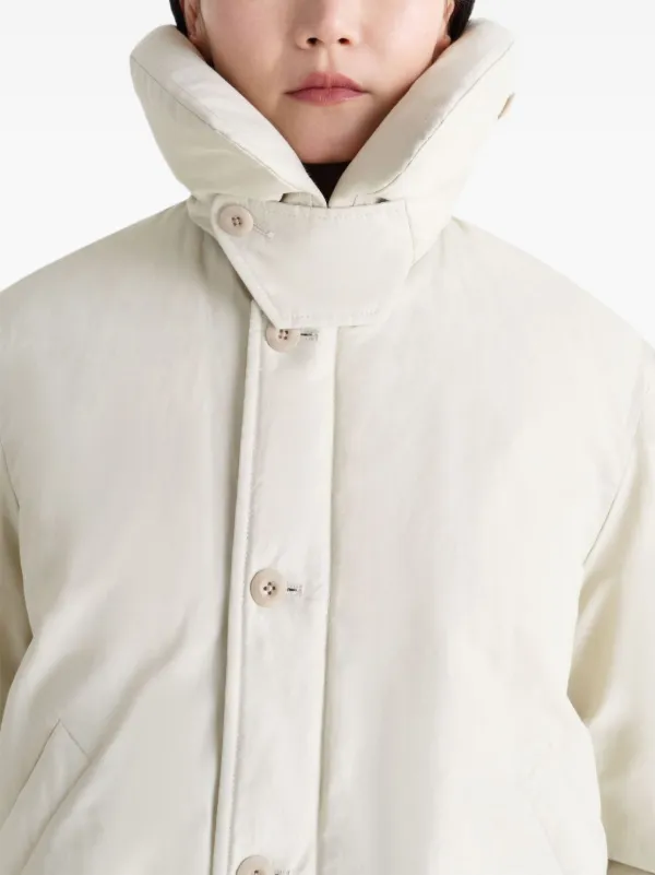 LEMAIRE button-up Padded Jacket | Neutrals | FARFETCH