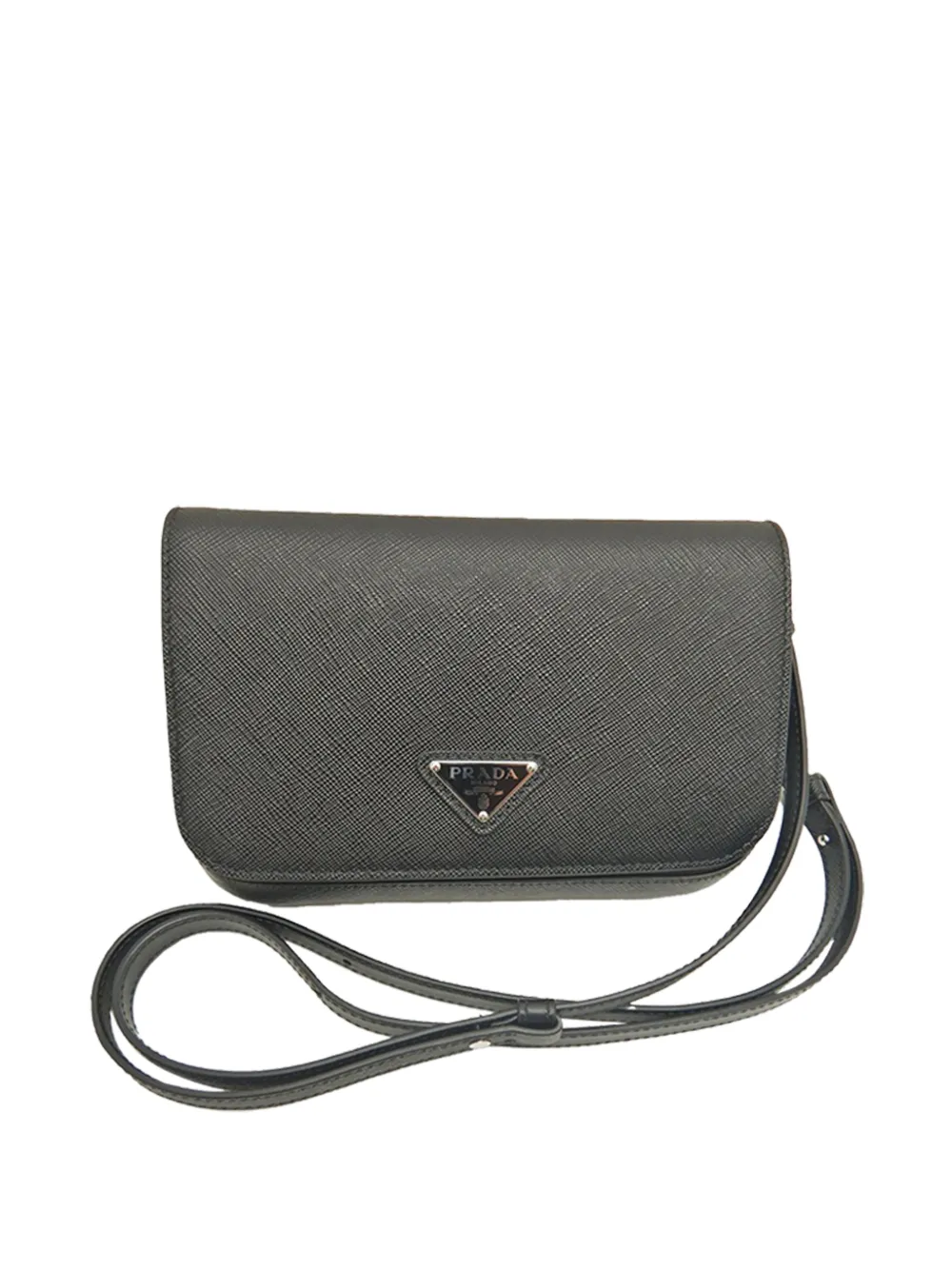 Prada Pre-Owned 2013-2026 Saffiano crossbody bag - Grigio