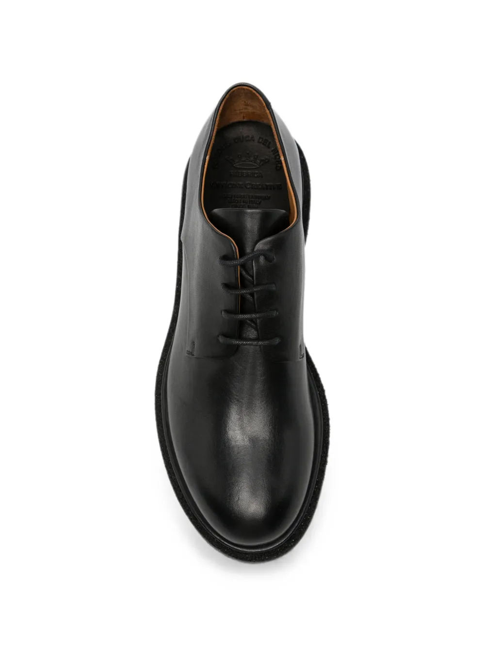 Officine Creative leather lace-up derby shoes Zwart