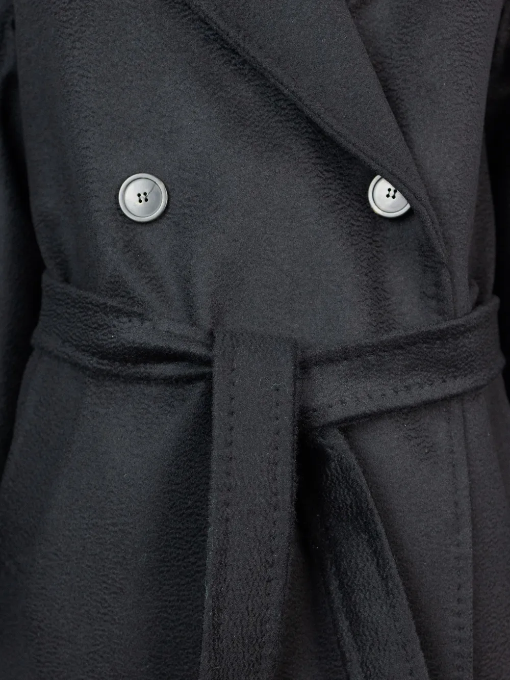 Weekend Max Mara Jas met ceintuur Zwart