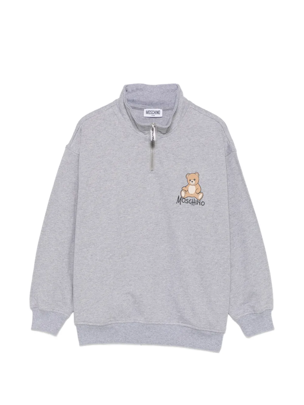 Moschino Kids Teddy Bear-print sweater - Grigio