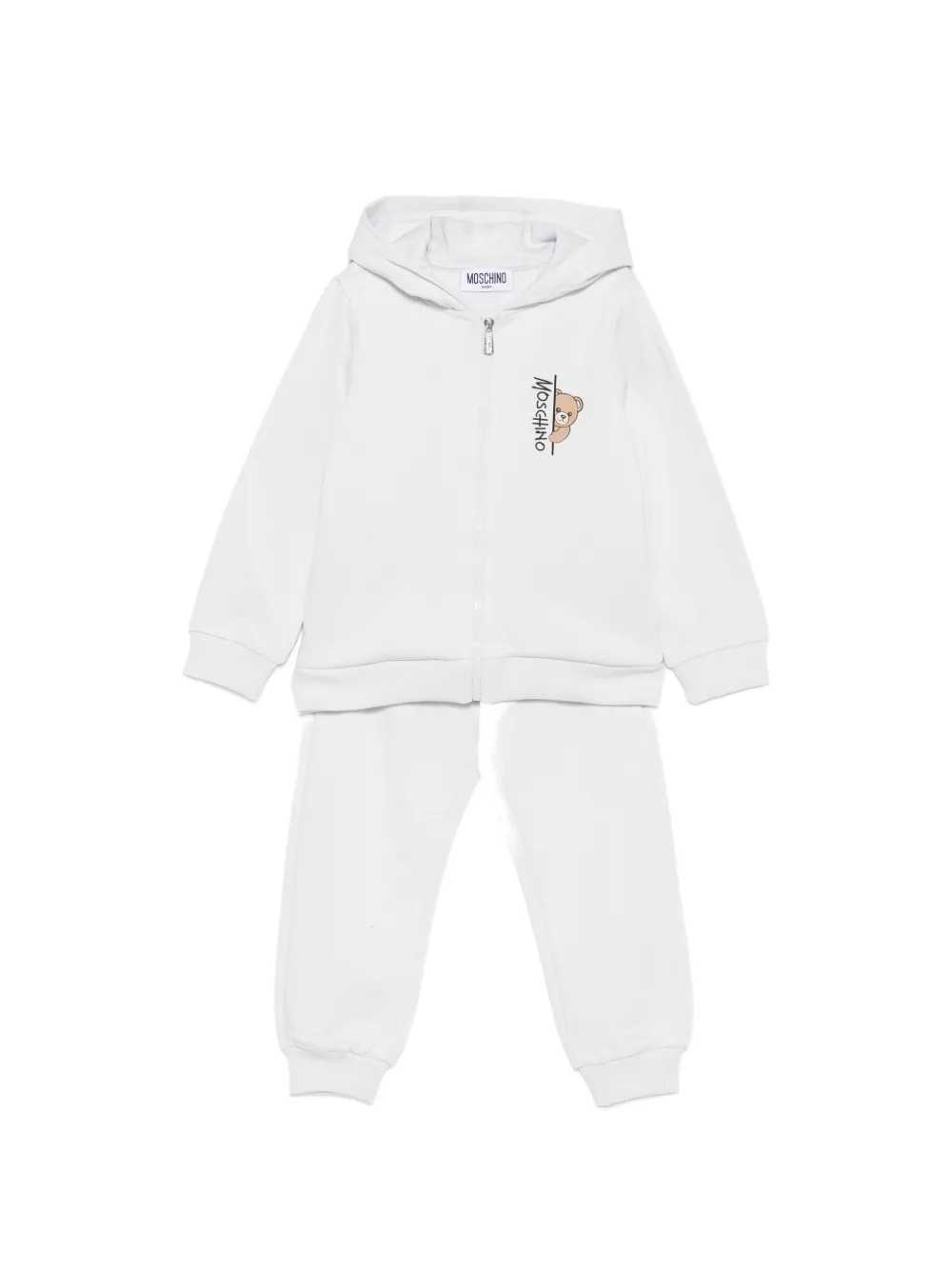Moschino Kids Teddy Bear-print tracksuit - Grigio