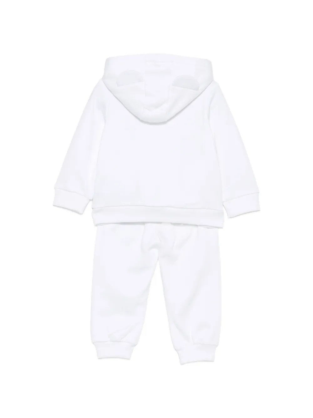 Moschino Kids Broekset met ritssluiting Wit
