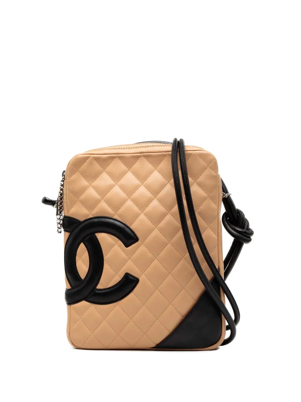 CHANEL Pre-Owned 2004-2005 Lambskin Cambon Ligne crossbody bag - Nero