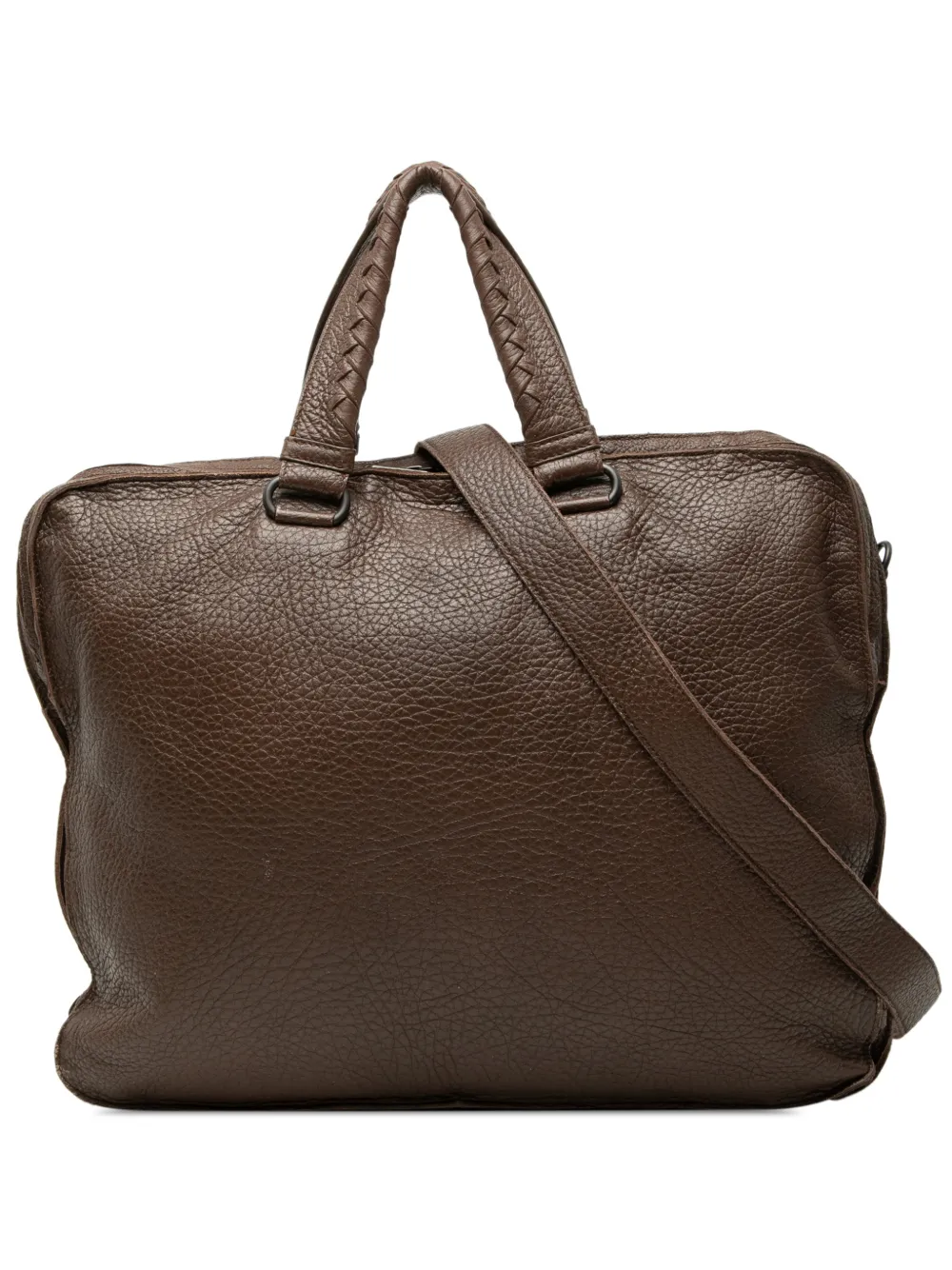 Bottega Veneta Pre-Owned 2012-2026 Intrecciato Trimmed Cervo business bag - Marrone