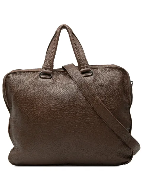 Bottega Veneta Pre-Owned 2012-2026 Intrecciato Trimmed Cervo business bag