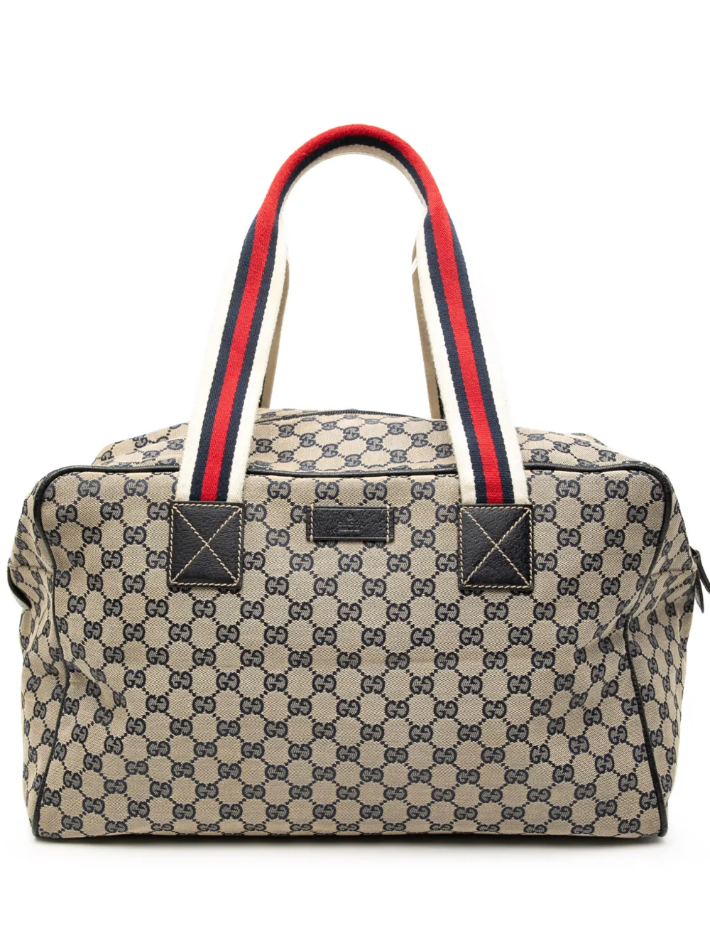 Gucci Pre-Owned 2000-2015 GG Canvas Web travel bag - Toni neutri