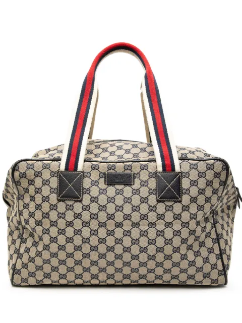 Gucci Pre-Owned bolso de viaje Web de lona GG 2000-2015