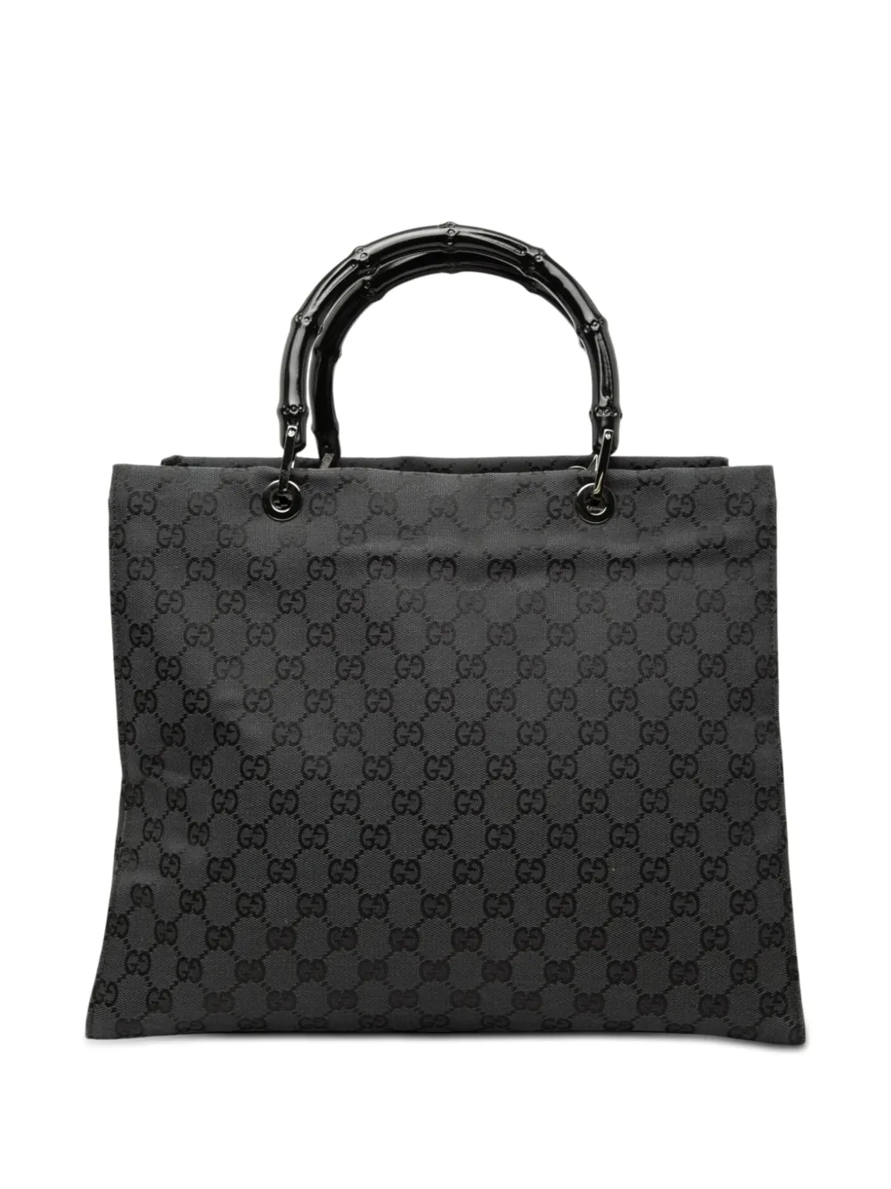 Gucci Pre-Owned 2000-2015 GG Canvas Bamboo handbag - Grigio