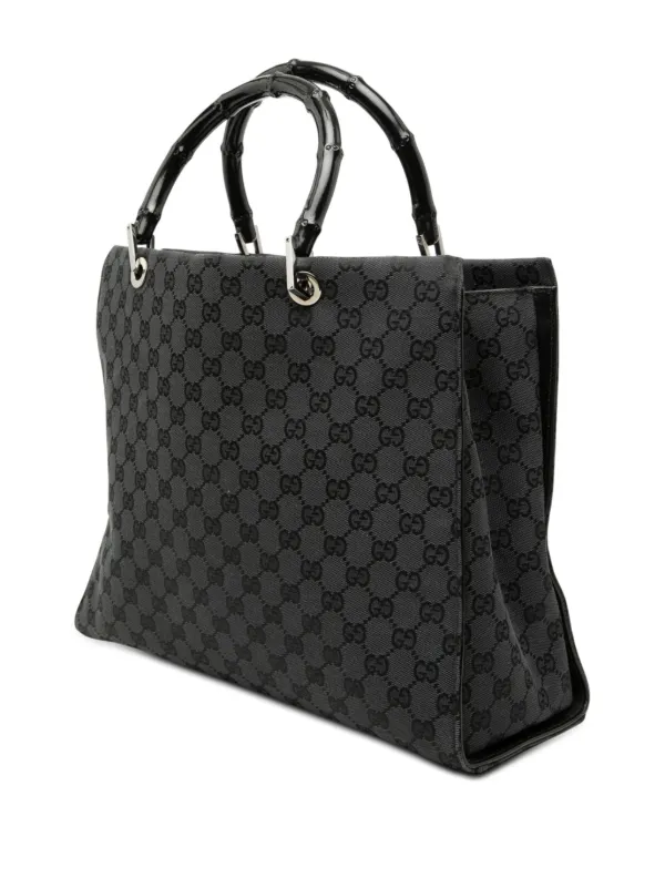Gucci Pre-Owned 2000-2015 GG キャンバス バンブー ハンドバッグ