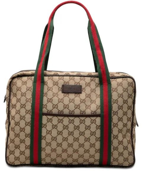 Gucci Pre-Owned 2000-2015 GG Canvas Web business bag