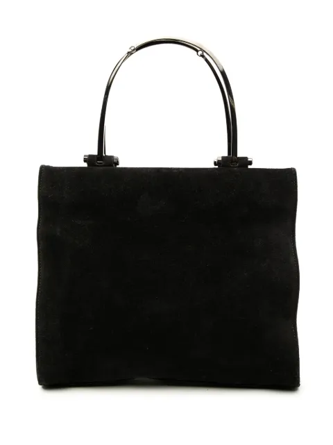 Gucci Pre-Owned 2000-2015 Suede Metal Handle Bag handbag
