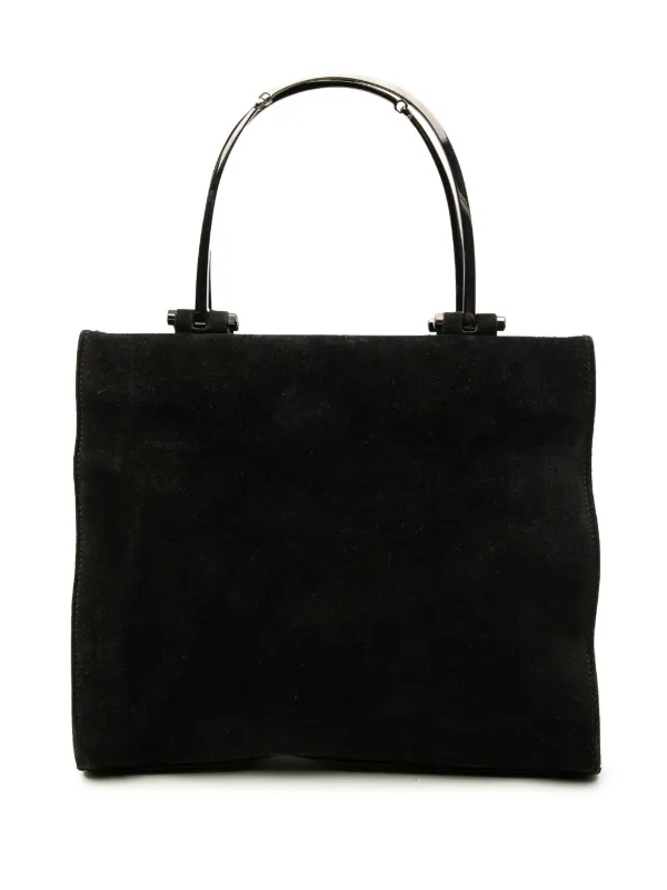Gucci Pre-Owned 2000-2015 スエード メタルハンドルバッグ 
