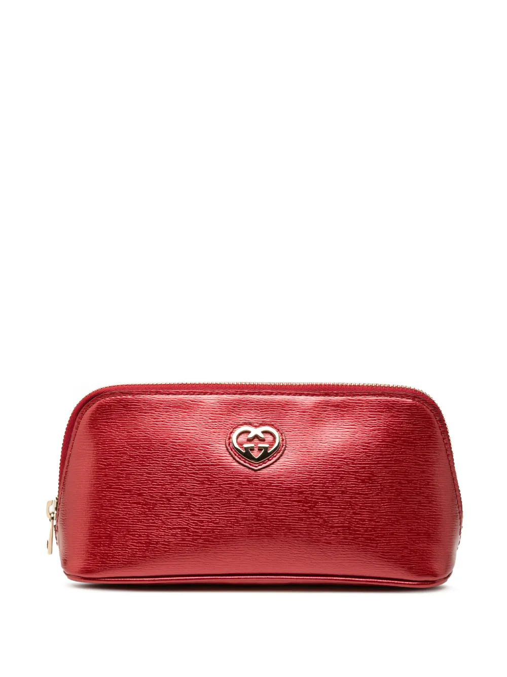 Gucci Pre-Owned 2000-2015 Metallic Calfskin Lovely Cosmetic pouch - Rosso