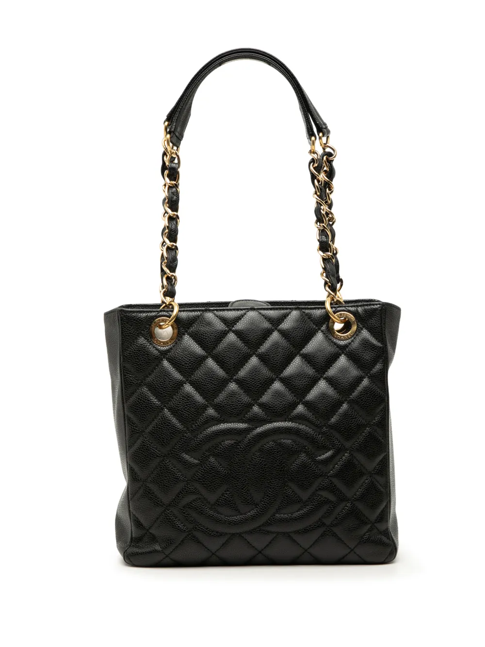 CHANEL Pre-Owned 2010-2011 Caviar Petite Shopping tote bag - Nero