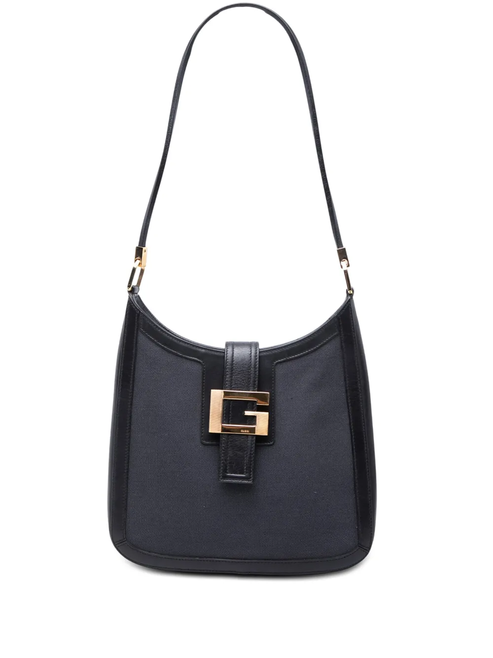 Gucci Pre-Owned 2000-2015 Bicolor Canvas and Calfskin shoulder bag - Grigio