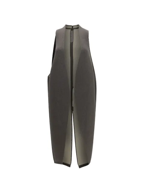 Rick Owens knit shearling-lined gilet