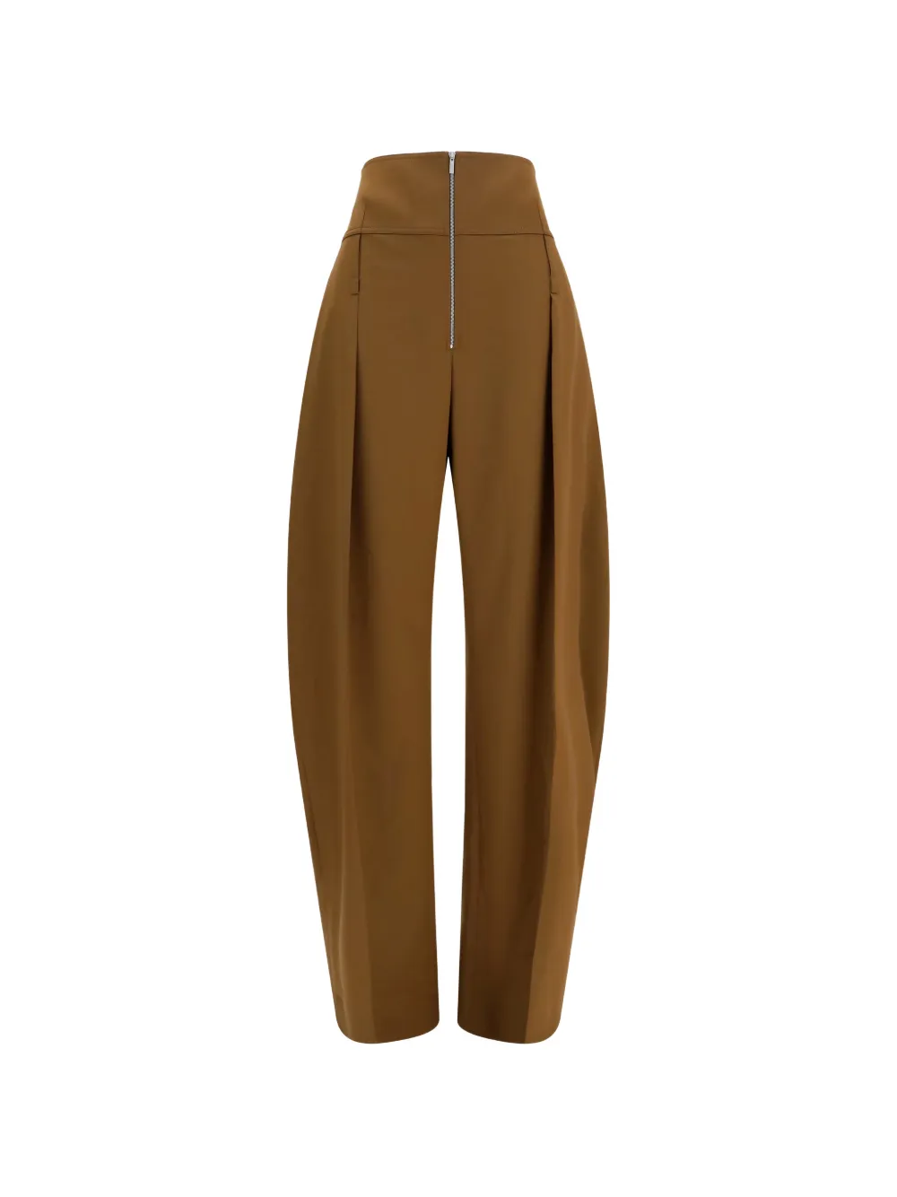 Ferragamo high-waisted pleated trousers - Brown