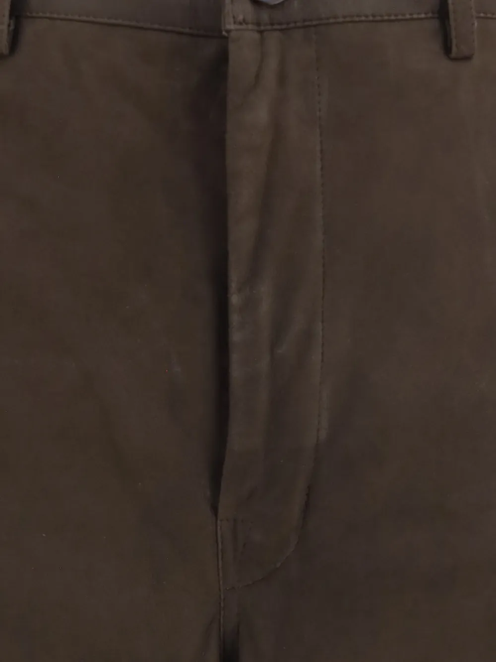 Rick Owens Suède broek met wijde pijpen en vlakken Bruin
