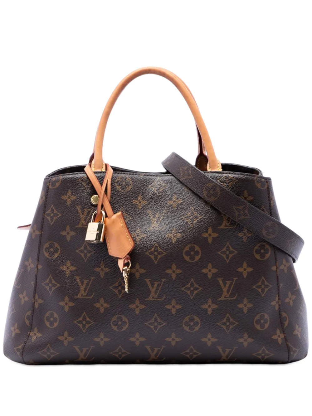 Louis Vuitton Pre-Owned 2021 Monogram Montaigne MM satchel - Braun