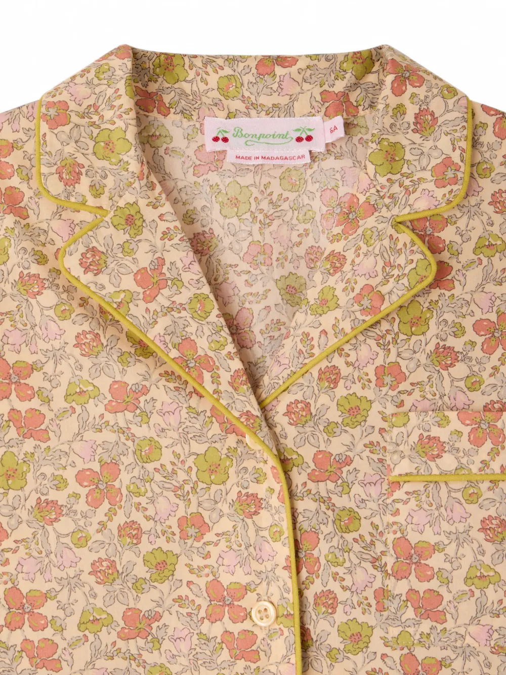 Bonpoint Pyjama met bloemenprint Roze