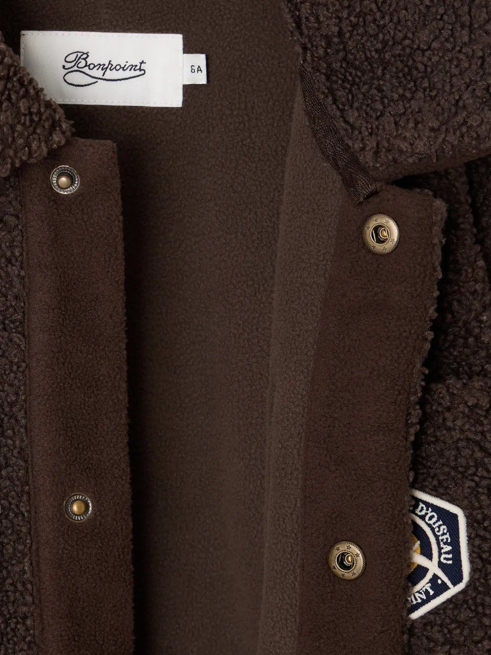 Bonpoint Jack met fleece-textuur Bruin