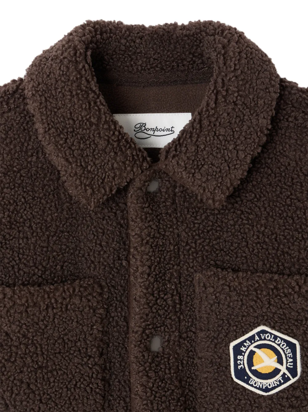 Bonpoint Jack met fleece-textuur Bruin