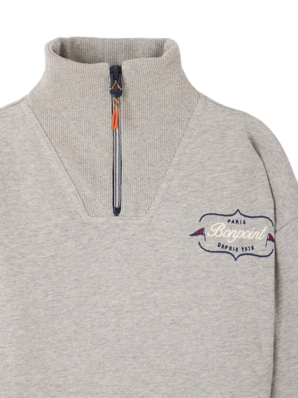 Bonpoint Theos sweater met geborduurd logo Grijs