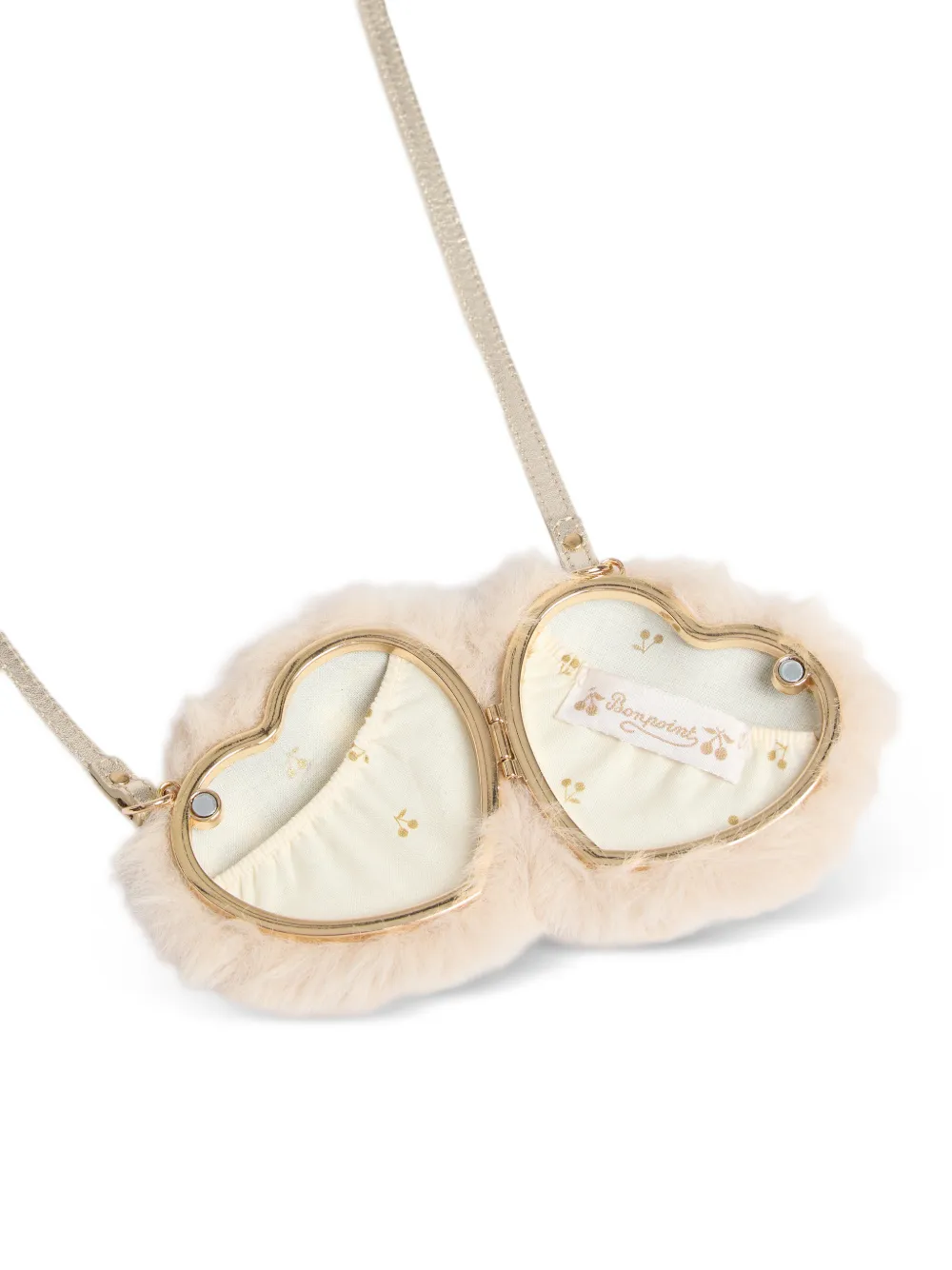 Bonpoint Ekko hartvormige schoudertas Beige