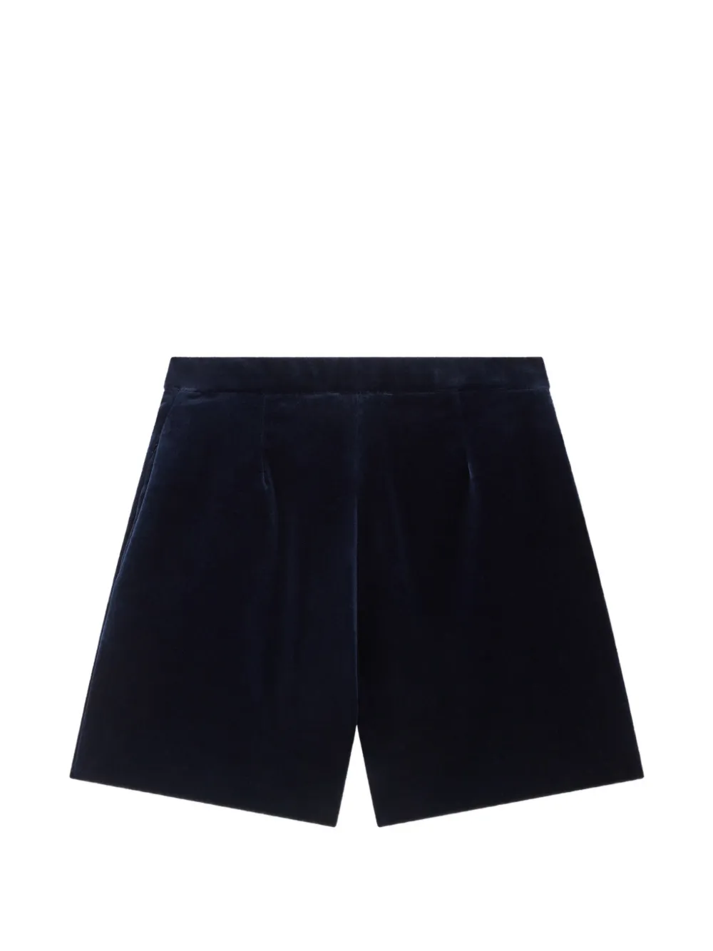 Bonpoint Jua fluwelen shorts met plooien Blauw