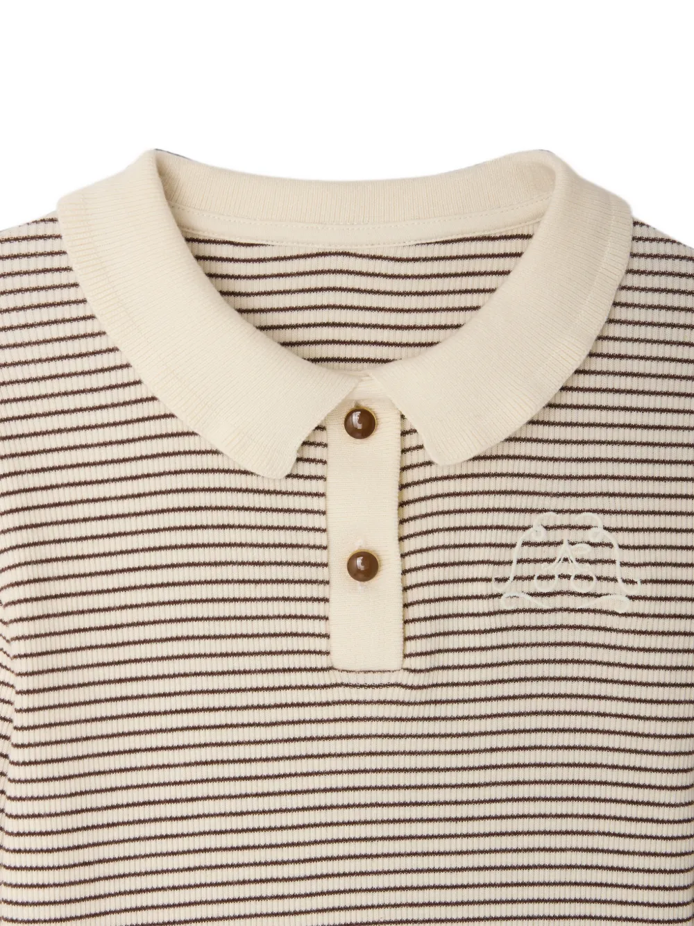 Bonpoint Juanna poloshirt met lange mouwen Beige