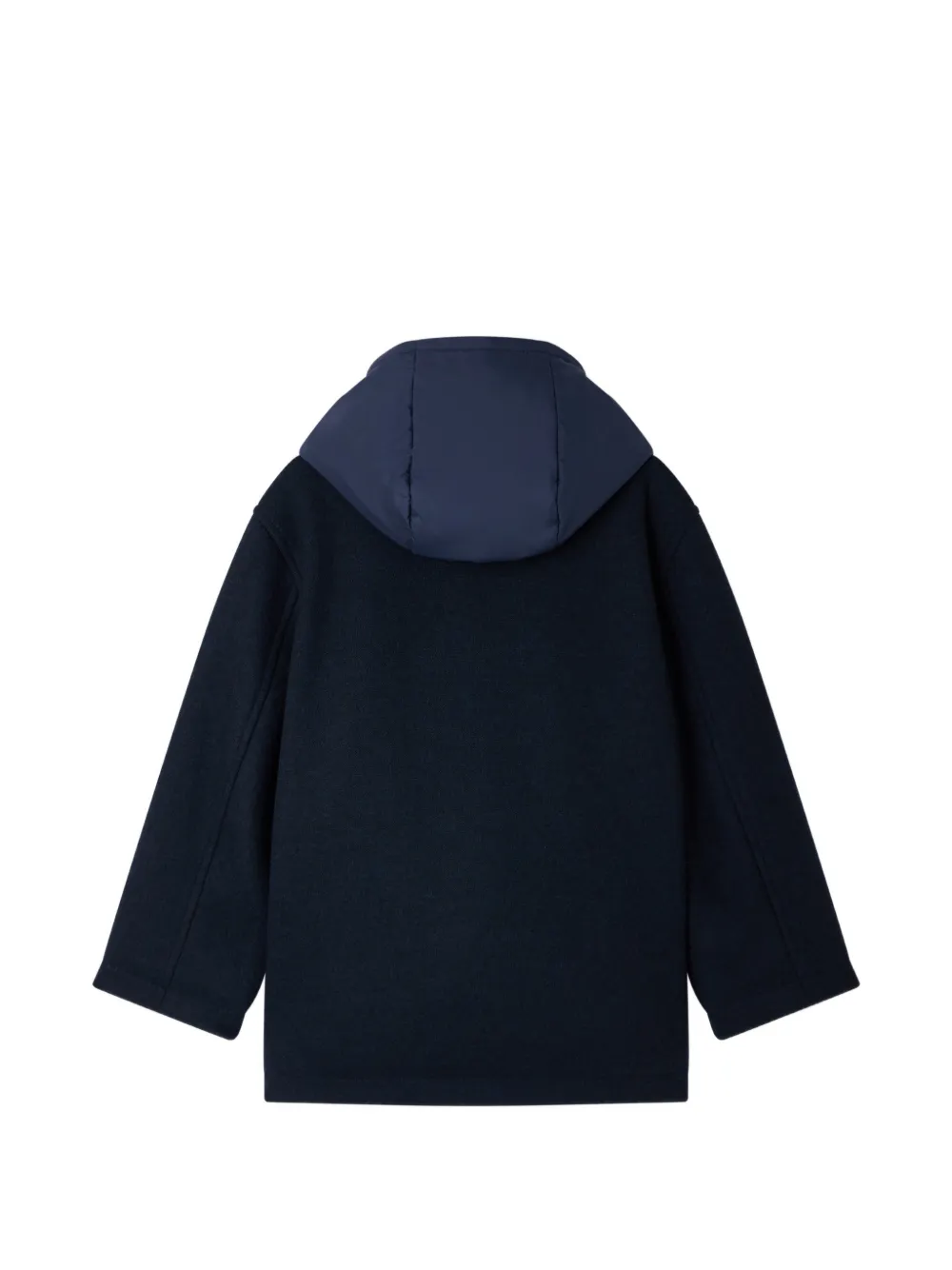 Bonpoint Jas met capuchon en opgestikt detail Blauw