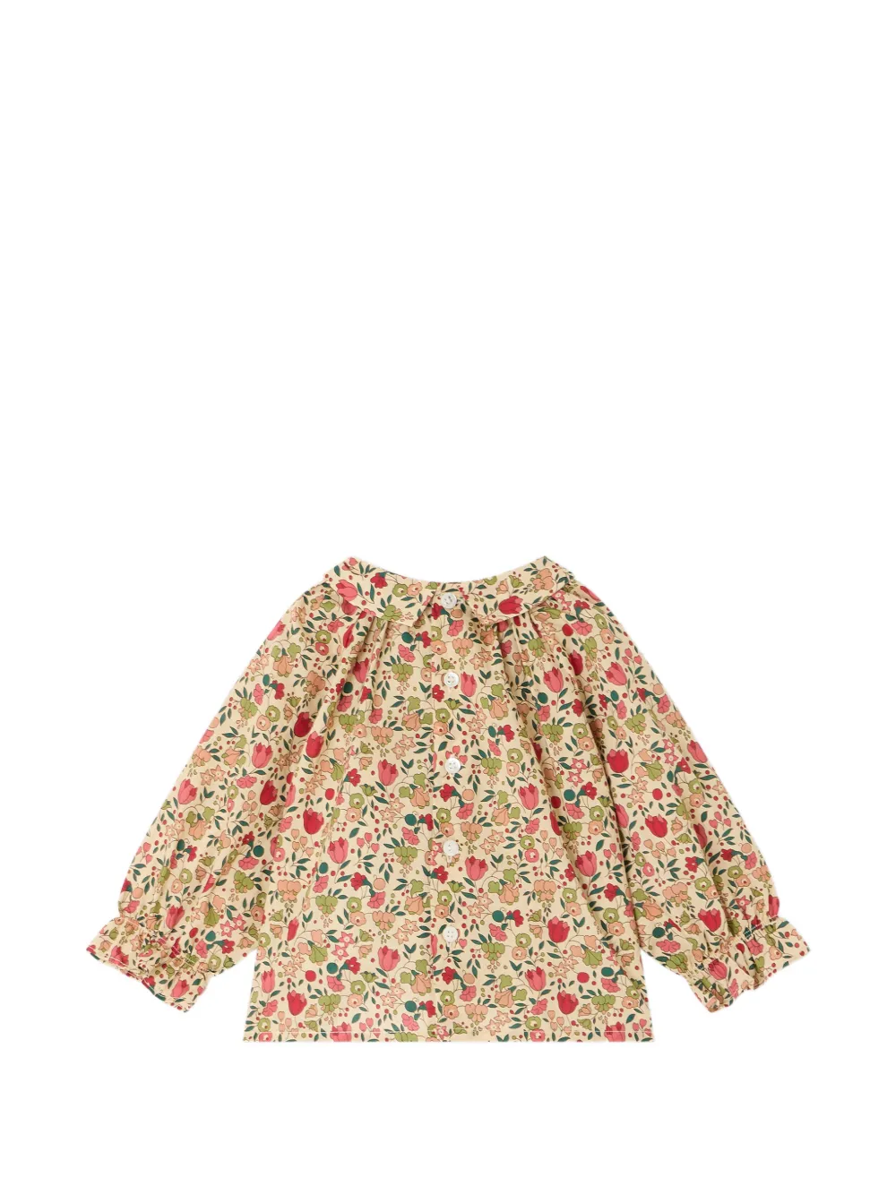 Bonpoint Gesmockt shirt Beige