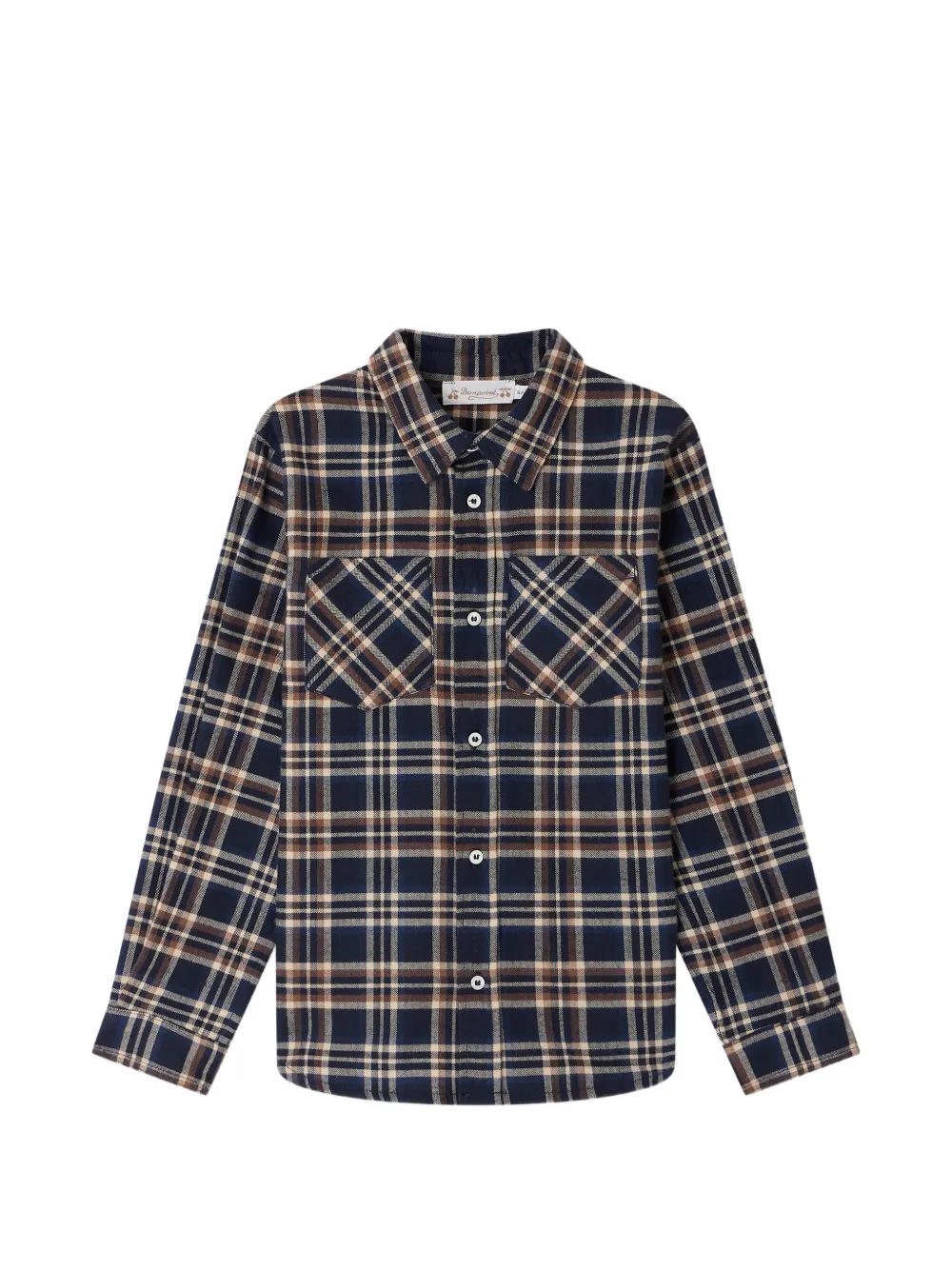 Bonpoint Camicia Altman a quadri - Blu