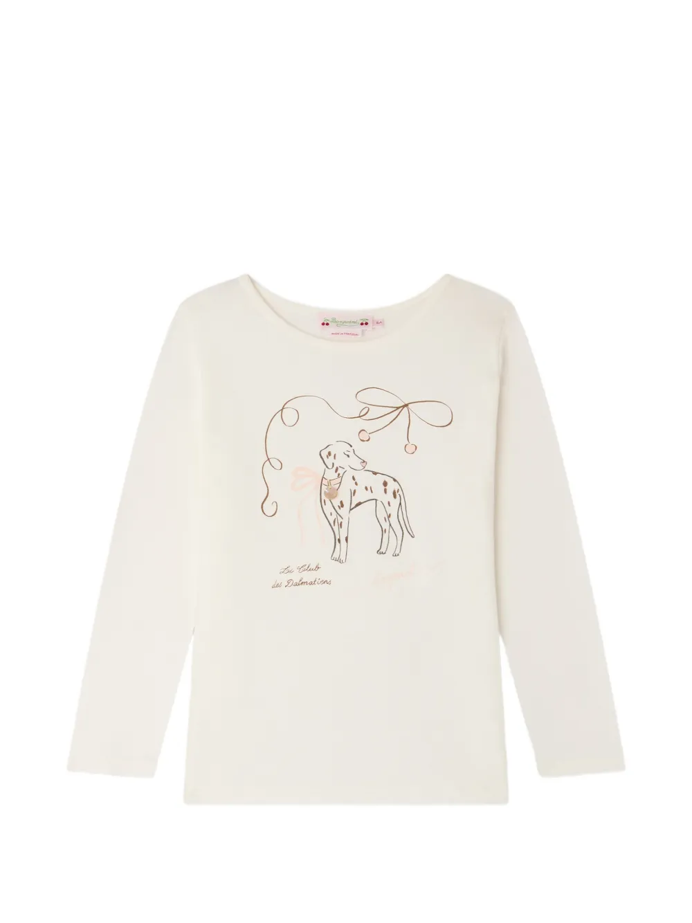 Bonpoint Tidjiane Langarmshirt Mit Grafischem Print In White