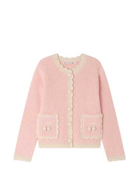 Bonpoint Marlys scallop-trim cardigan