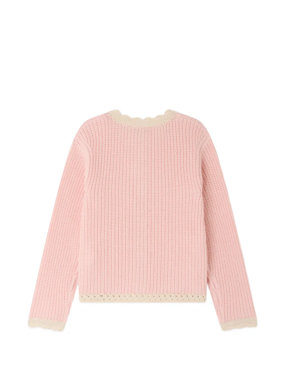 Bonpoint Marlys vest met gewelfde afwerking Roze